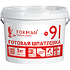 Готовая шпатлевка полимерная белая для внутренних работ FORMAN 91