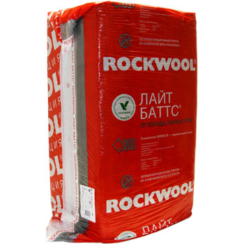 Роквул (Rockwool) Лайт Баттс, плотность 37 кг/м3