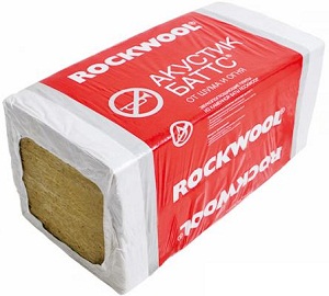 Роквул (Rockwool) Акустик Баттс, плотность 35-45 кг/м3