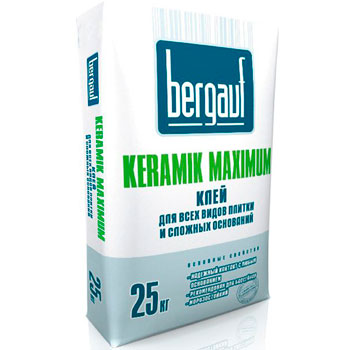 Клей для керамической и кафельной плитки BERGAUF KERAMIK MAXIMUM