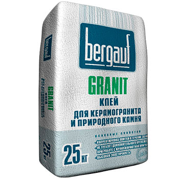 Клей для крупноформатных и тяжелых плит BERGAUF GRANIT