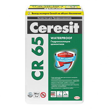 Гидроизоляция цементная Церезит (Ceresit) CR 65 WATERPROOF