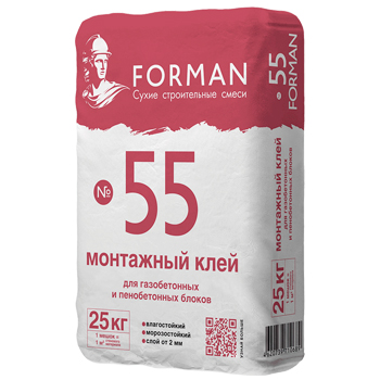 Клей монтажный цементный FORMAN 55